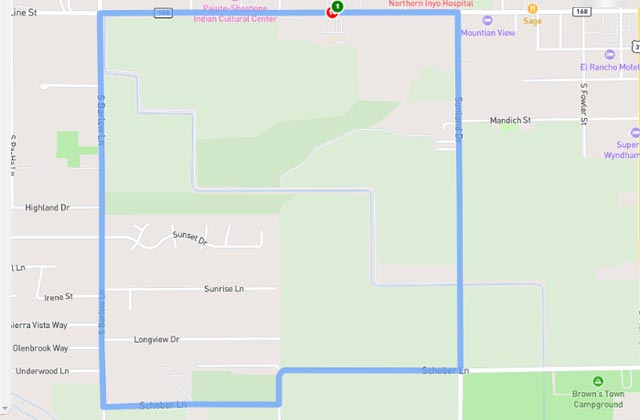 Bishop DMV dmv driving test routes map