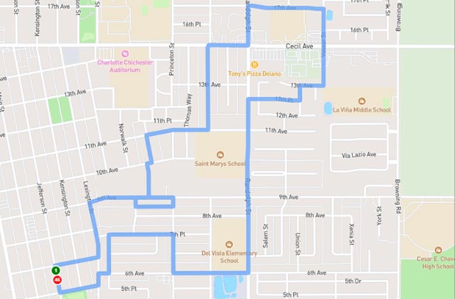 Delano DMV dmv driving test routes map